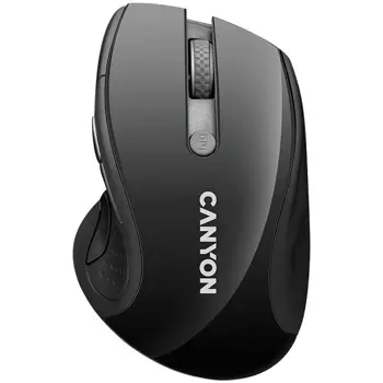 2.4Ghz wireless mouse, optical tracking - blue LED, 6 buttons, DPI 1000/1200/1600, Black pearl glossy