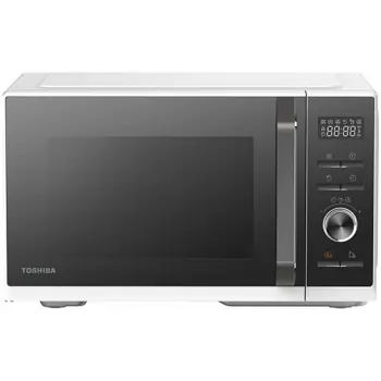 3-in-1 Microwave Oven with Grill and Combination Hob, 26 Litres, Rotating Plate with Storage, Timer, Built-in LED Lights, 900 W, Grill 1000 W, Pizza Programme, White, Product dimensions: 442*368*260