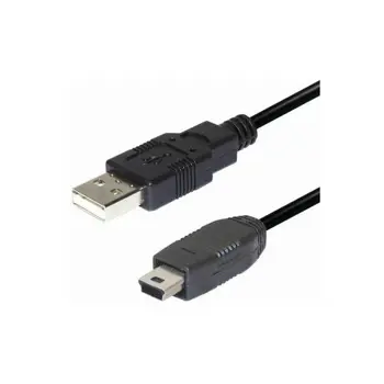 #81 Transmedia USB A to 5 pin mini Kabel 1m