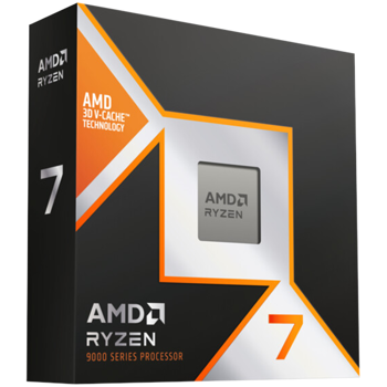 AMD CPU Desktop Ryzen 7 8/16T 9800X3D (5.2GHz,104MB,120W,AM5) box, with Radeon Graphics, 100-100001084WOF