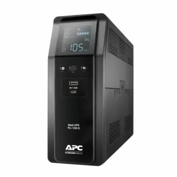 APC Back UPS Pro BR 1200VA 720W 1200VA, 8x IEC C13 Outlets, AVR, LCD Interface, Sinewave