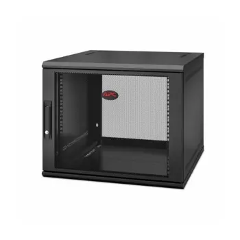 APC NetShelter WX 9U 600x600 Wall Mount Cabinet Black with swing handle