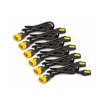 APC Power Cord Kit (6 ea), Locking, C13 to C14, 0.6m