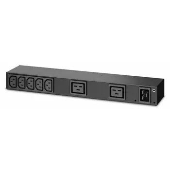 APC Rack PDU, Basic, 0U 1U, 100-240V 20A, 220-240V 16A, (7) C13, (2) C19