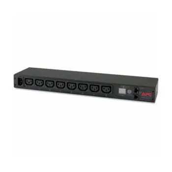 APC RACK PDU, METERED, 1U, 12A 208V, 10A 230V, (8) C13