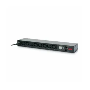 APC Rack PDU, Switched, 1U, 12A 208V, 10A 230V, (8)C13