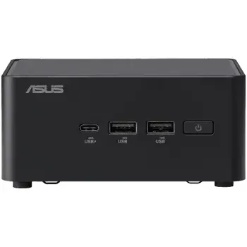 ASUS NUC 14pro/RNUC14RVHI300000I/Intel Core 3 100U/Intel Graphics/4xUSB/M.2 22x80 NVMe; 22x42 NVMe/2.5 SATA slot/2,5Gbe LAN/2xHDMI/ 2x Thunderbolt 4 (USB-C+DP)/no Storage/no RAM/AX211.D2WG.NV/no OS/