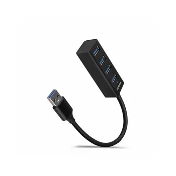 AXAGON USB HUB Mini HUE-M1A 4x USB3.2, USB-A cable, 20cm