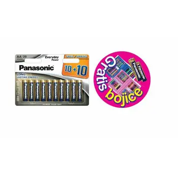 Baterije PANASONIC LR6EPS/20BW 10+10F + kreativni set za boj