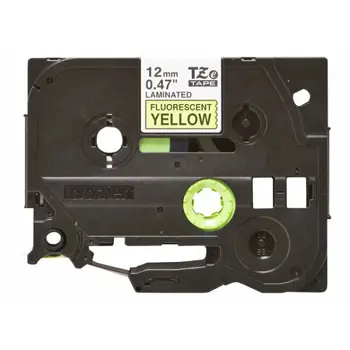 BROTHER TZEC31 tape black/neon yellow