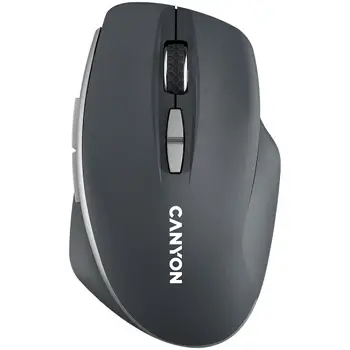 Canyon  2.4 GHz  Wireless mouse ,with 7 buttons, DPI 800/1200/1600, Battery:AAA*2pcs  ,Dark gray72*117*41mm 0.075kg