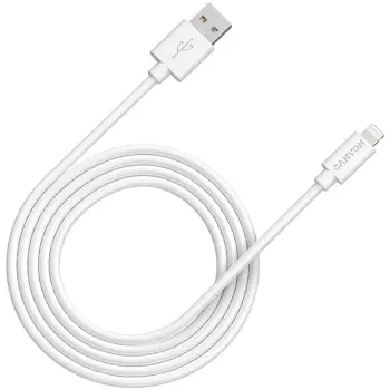 CANYON cable MFI-12 USB-A to Lightning 2m White