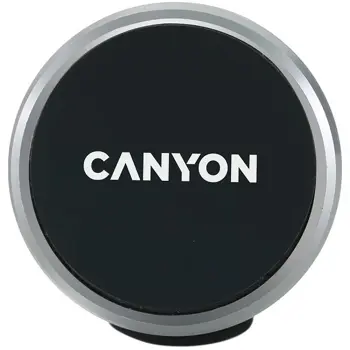 Canyon CH-4 Car Holder for Smartphones,magnetic suction function ,with 2 plates(rectangle/circle), black ,40*35*50mm 0.033kg