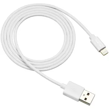 CANYON CNS-MFICAB01W Ultra-compact MFI Cable, certified by Apple, 1M length, 2.8mm , White color