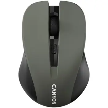 CANYON Mouse CNE-CMSW1(Wireless, Optical 800/1000/1200 dpi, 4 btn, USB, power saving button), Graphite CNE-CMSW1G