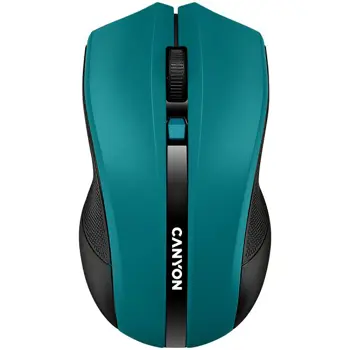 CANYON MW-5, 2.4GHz wireless Optical Mouse with 4 buttons, DPI 800/1200/1600, Green, 122*69*40mm, 0.067kg