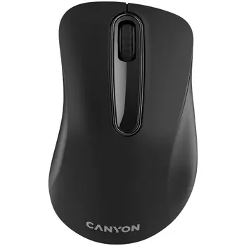 CANYON MW2 2.4GHz wireles Optical Mouse with 3 buttons, DPI 1200, Black, 108*65*38mm, 0.066kg