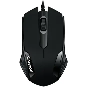 CANYON Optical wired mice, 3 buttons, DPI 1000, Black