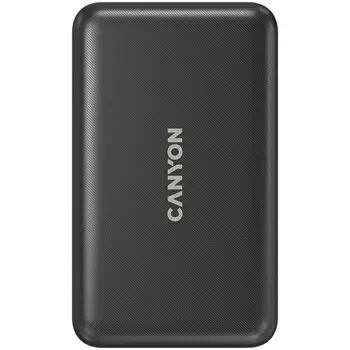 CANYON PB-1001 18W PD+QC 3.0+10W Magnet wireless charger  powerbank 10000mAh Li-poly battery,Lightning Input: DC5V/2A, 9V/2A Type c PD Input: DC5V/3A, 9V/2A, Type C  PD output:5V/3A,9V/2.2A,12V/1.5AQC