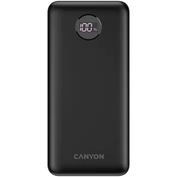 CANYON  PB-2002 Power bank 20000mAh Li-poly battery, Input Type-C 5V3A,9V2A,18W  , Output Type-C:5V3A,9V2.2A,12V1.5A,20W, Output USBA1/USBA2:5V3A,5V/4.5A,4.5V/5A,9V2A,12V1.5A,22.5W147.5*69*28.6mm, 0.4