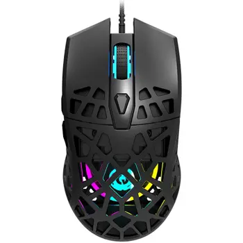 CANYON Puncher GM-20, High-end Gaming Mouse with 7 programmable buttons, Pixart 3360 optical sensor, 6 levels of DPI and up to 12000, 10 million times key life, 1.65m Ultraweave cable, Low friction wi