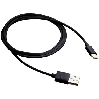 CANYON UC-1 Type C USB Standard cable, cable length 1m, Black, 15*8.2*1000mm, 0.018kg