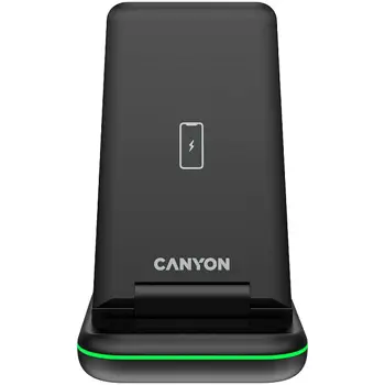 CANYON wireless charger WS-304 15W 3in1 Black