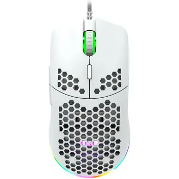 CANYON,Gaming Mouse with 7 programmable buttons, Pixart 3519 optical sensor, 4 levels of DPI and up to 4200, 5 million times key life, 1.65m Ultraweave cable, UPE feet and colorful RGB lights, White,