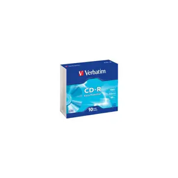 CD-R Verbatim 700MB 52× Datalife 10 pack Slimcase EP