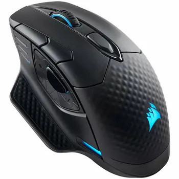 CORSAIR DARK CORE RGB PRO, Wireless FPS/MOBA Gaming Mouse with SLIPSTREAM Technology, Black, Backlit RGB LED, 18000 DPI, Optical (EU version)