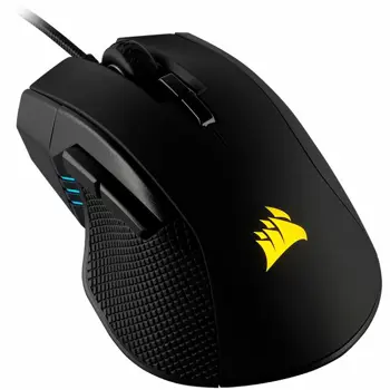 CORSAIR IRONCLAW RGB, FPS/MOBA Gaming Mouse, Black, Backlit RGB LED, 18000 DPI, Optical (EU Version)