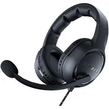 Cougar I HX330 I 3H250P50B.0001 I Headset I Stereo 3.5mm 4-pole and 3-pole PC adapter / Driver 50mm / 9.7mm noise cancelling Mic. / Black