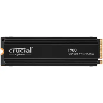 Crucial T700 1TB PCIe Gen5 NVMe M.2 SSD with heatsink, EAN: 649528936714