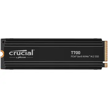 Crucial T700 2TB PCIe Gen5 NVMe M.2 SSD with heatsink, EAN: 649528936721