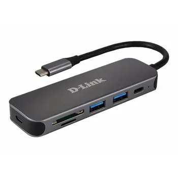 D-LINK 5in1 USB-C Hub with Card Reader