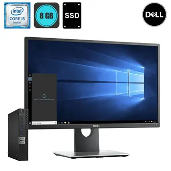 Dell Optiplex 7040 micro i5-6500T, 8GB, 256GB SSD + Dell U2412 24''