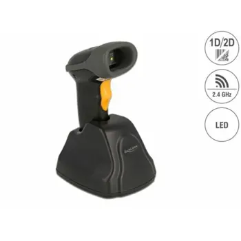 Delock 2,4 GHz Barcode Scanner 1D, 2D