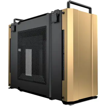 DUST 2 - Desert Sand 385QM90.0003 Case DUST 2 - Desert Sand / Mini-ITX/ Aluminum panel /Type C 3.1 x1, USB3.0 x1/ 2pcs black fans