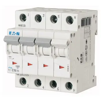 Eaton min.aut.prek. 16A, 3+N, 10kA, PL7-B16/3N