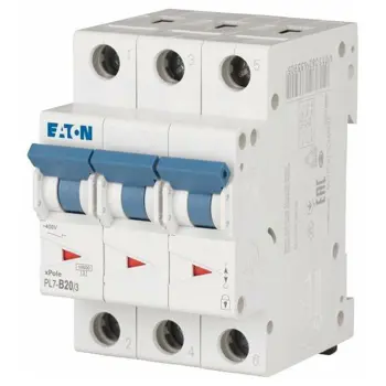 Eaton min.aut.prek. 20A, 3+N, 10kA, PL7-B20/3N