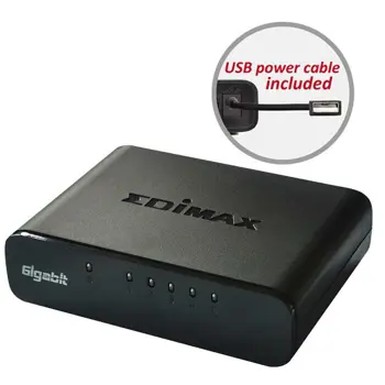 Edimax 5-Port Gigabit Desktop Network  Switch, ES-5500G V3