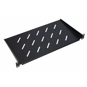 Extralink 1U 250mm Cantilever Shelf, Black, for 19" wall cabinets