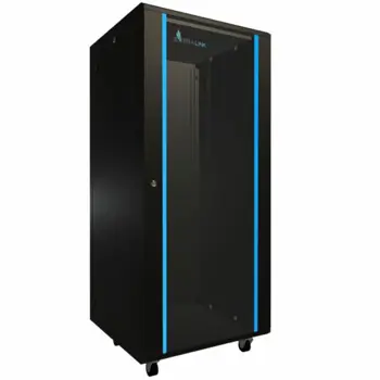 Extralink Floor Cabinet 27U, 600x600, Black