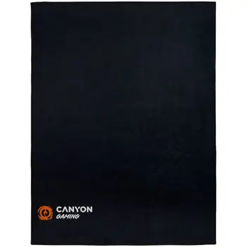 floor mats for gaming chair Size: 100x130cm lower side:antislip basedurable polyester fabricColor: Black  with canyon logo