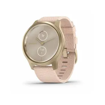 Garmin Vivomove Style Light Gold Blush Pink nylon