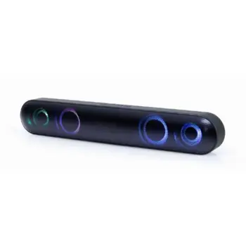 Gembird Bluetooth soundbar with LED light effect, black