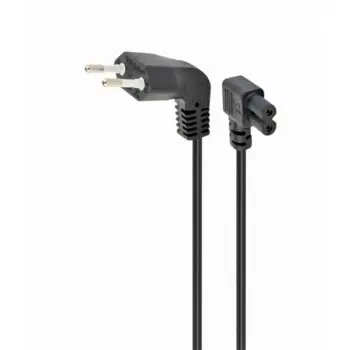 Gembird Power cord (C7), angled connectors, 1 m