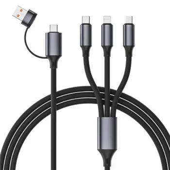 Gembird Premium silicon 4-in-1 USB charging cable, 1.5 m