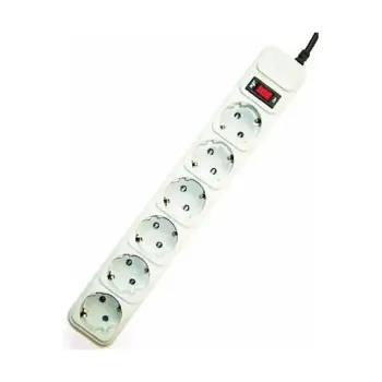 Gembird Surge protector, 6 sockets, 3m, white