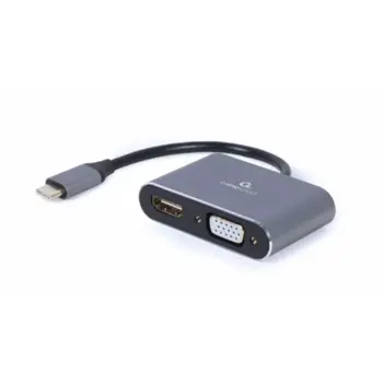 Gembird USB Type-C to HDMI VGA display adapter, space grey